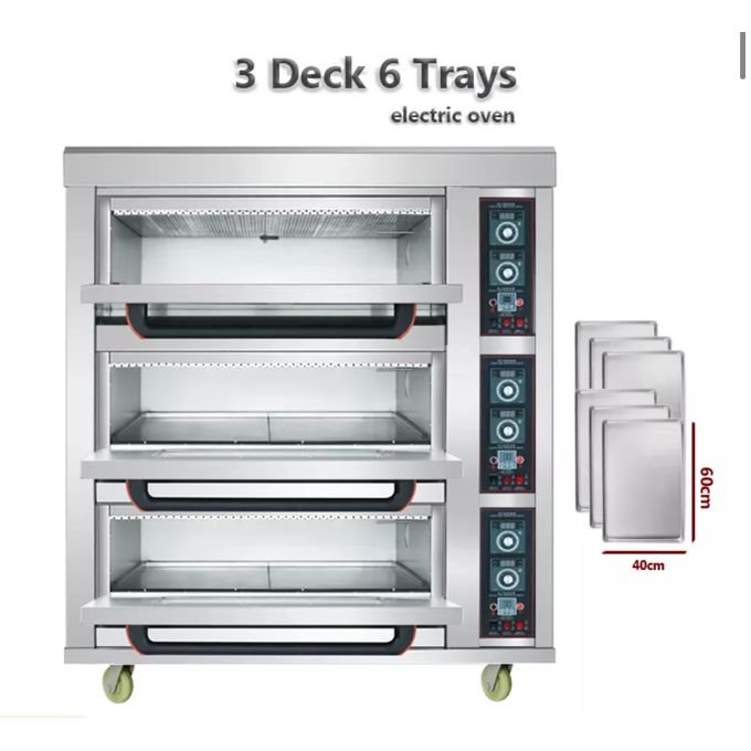 High Efficient Baking Oven GD-39 3 Deck 9 Tray Baking Oven - Ashine