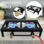 commercial 2 burner gas stove – double