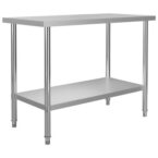 commercial kitchen working table stainless steel