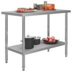 commercial kitchen working table stainless steel 2