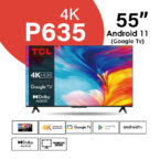 tcl 55 55p735 smart uhd 4k with hdr google tv frameless