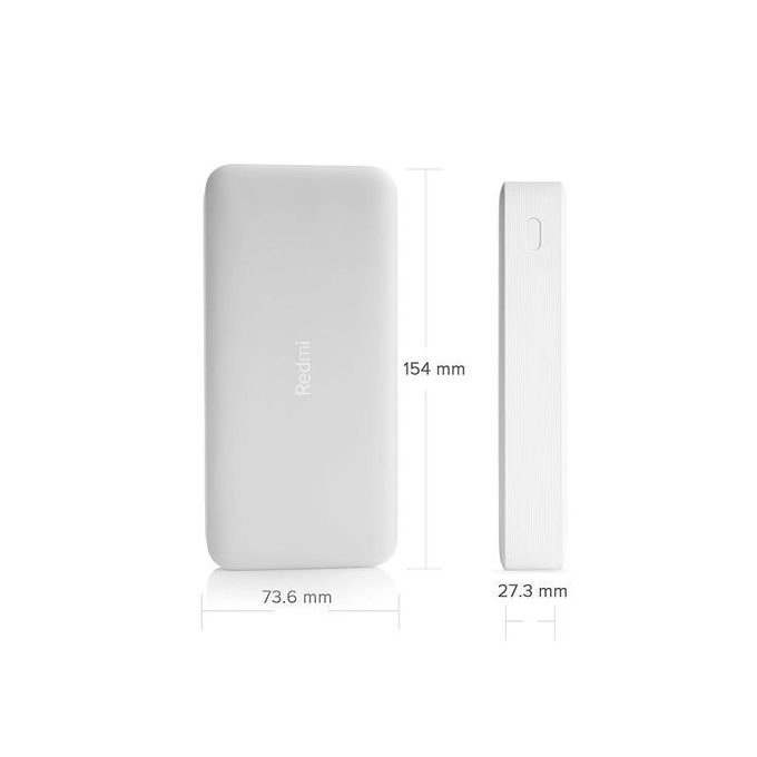 Redmi Powerbank 20000mAh Dual Input & Output Fast Charging - White / Kwesi  Stores