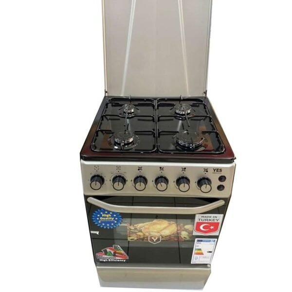 Yes YS-5540GTB Full Gas Free Standing Oven Cooker - Silver