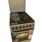 Yes YS-5622GTB 2 Electric Plates & 2 Gas Burners - Silver