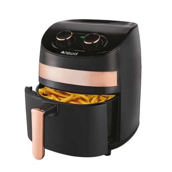 Newal 3.5 Litre Automatic Dual Temperature Control Knob Air Fryer - Black