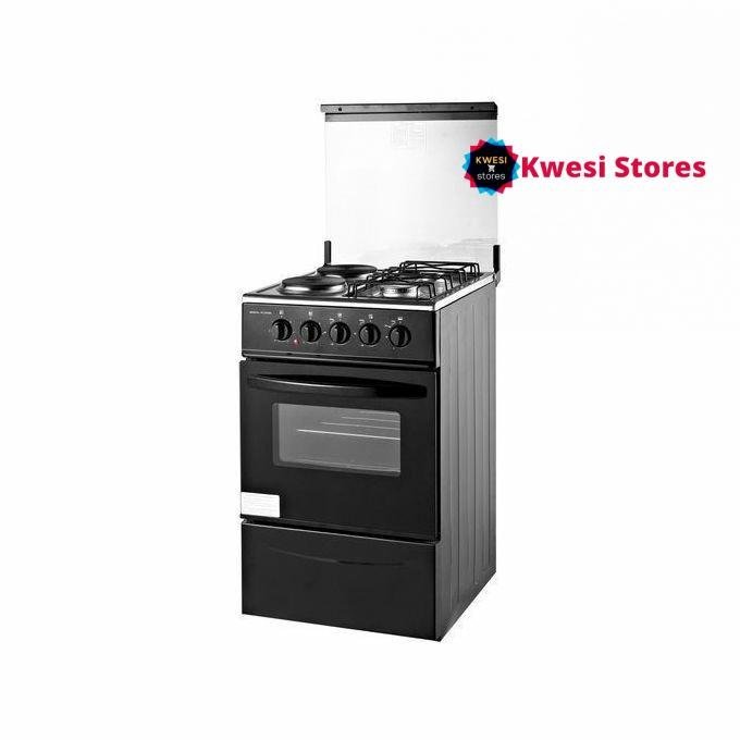 1-2021-10-31t1603027502619313695249312.jpg Global Star General two Gas + 2 Electric Oven cooker - Black - Image 1