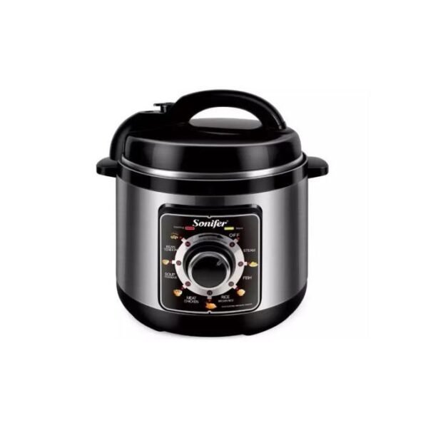 Sonifer 6L Electric Rice/Pressure Cooker with Heat Preservation Function - Silver