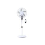 Saachi 16 Inch Stand Fan With Remote Control, 3 Speed, 3 Wind Modes - White