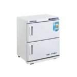 32L Salon Hot Ultraviolet Sterilizer Tabletop Cabinet Towel Warmer - White