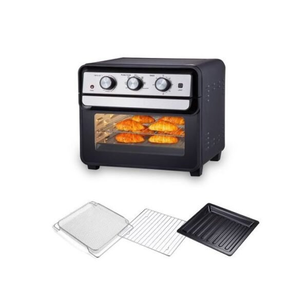 Sonifer 2-in-1 Toaster & Air Fryer Oven 22L, Black