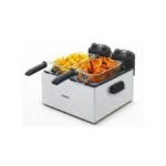 Saachi Original Stainless Double Deep Fryer 6.0 Litres - Silver - Image 2