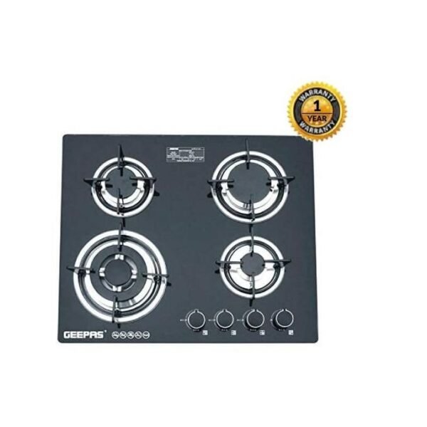 Geepas Geepas Gk4410 Geepas 4 Burner Gas Cooktop - Black