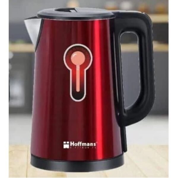 Hoffmans 2.5L Electric Kettle, Stainless Steel, Double Wall, Auto Shut-Off, Boil-Dry Protection, BPA-Free