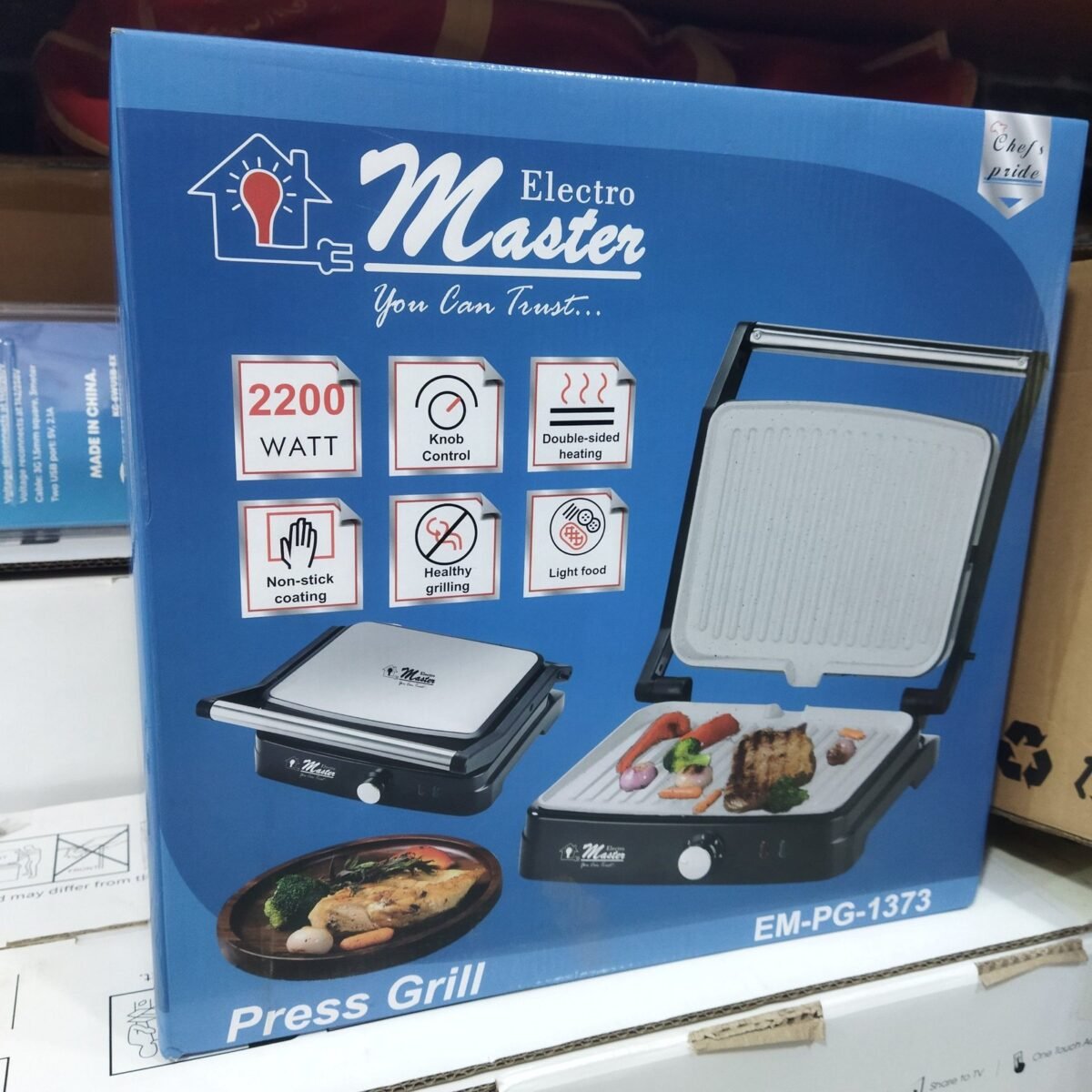 Perfect Grilling Every Time with Electro Master 4 Slice Press Grill Maker - Black - Image 2