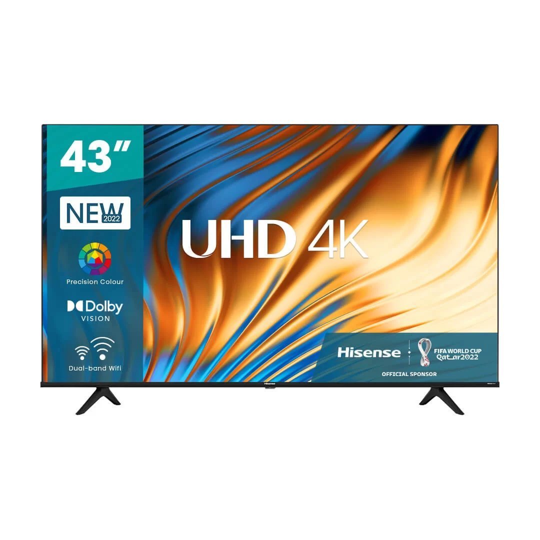 1000016580.jpg Hisense 43 inch UHD 4K Premium A6 Series Bluetooth, Frameless Smart TV – Black - Image 1