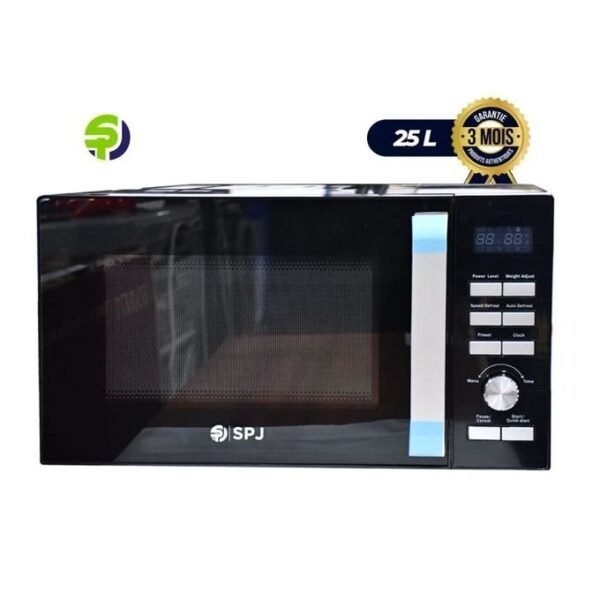 SPJ 25 Litres Digital Microwave with Grill Oven - Black