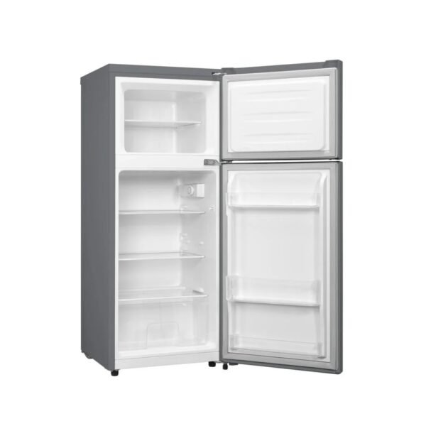 Hisense 160 Litres double Door Top Freezer Refrigerator, Defrost, Silver | RD-16DR