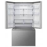 Hisense 820L Gross Liters French Trilogy Door Nofrost Dual Invertor Refrigerator Stainless Steel