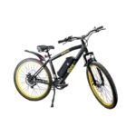 EBEE Electric Mountain Bike With Helmet Rear Light Fenders And Charger-Black - Image 3