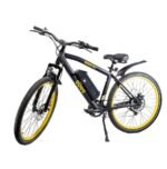 EBEE Electric Mountain Bike With Helmet Rear Light Fenders And Charger-Black