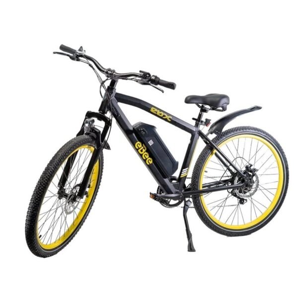 EBEE Electric Mountain Bike With Helmet Rear Light Fenders And Charger-Black