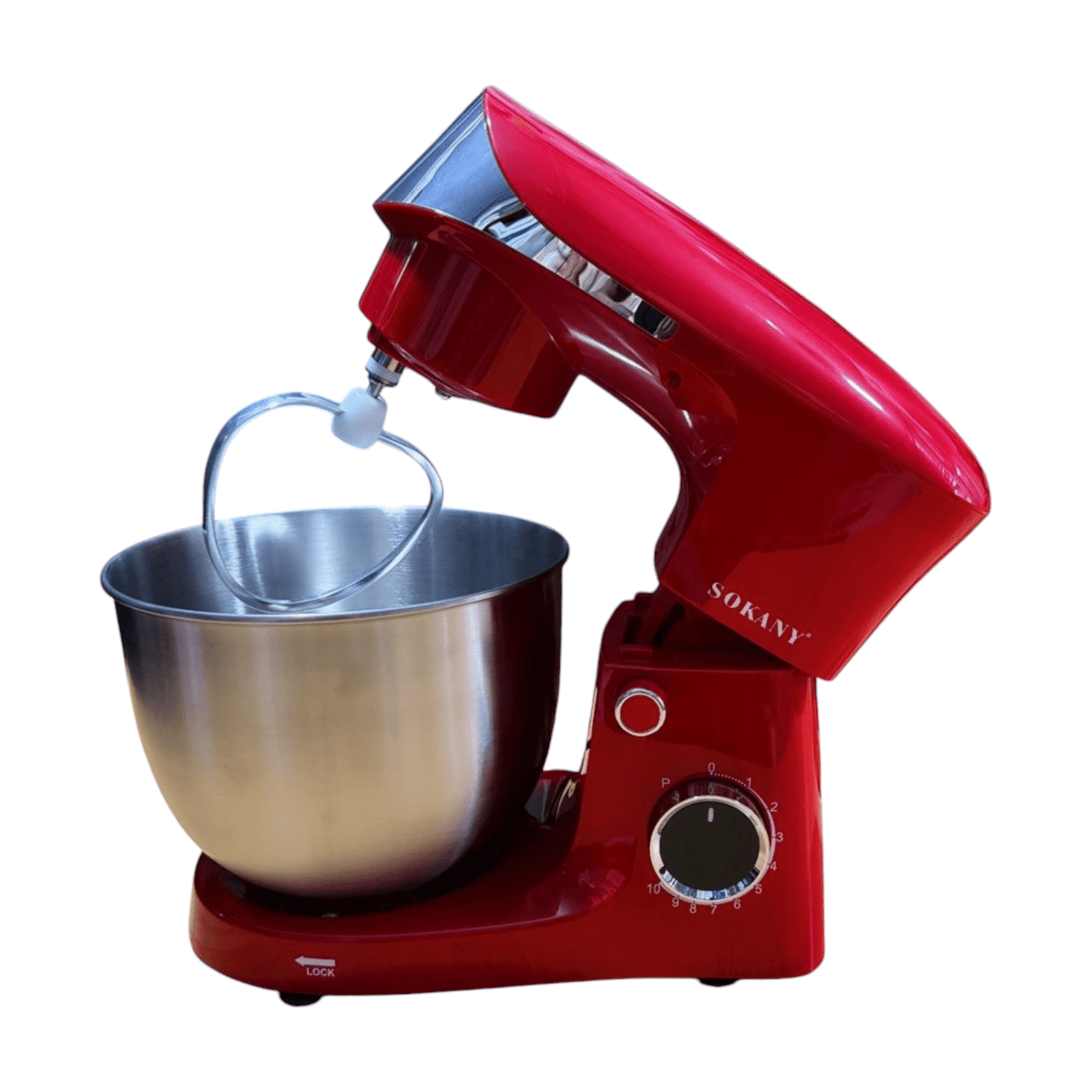 10024355676807593162913282082.png Sokany 6.5L Stand Mixer/Cake Mixer – Red | Commercial Mixer - Image 1