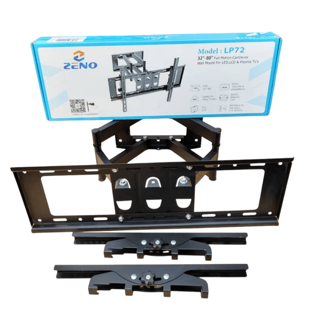 10027338486974783343411711355.png Zeno 32″-80″ Full Motion Cantilever Wall Mount For LED, LCD & Plasma TV’s Model: LP72 - Image 1