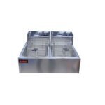 Nima 12L Stainless Steel Double Deep Fryer - Silver - Image 4