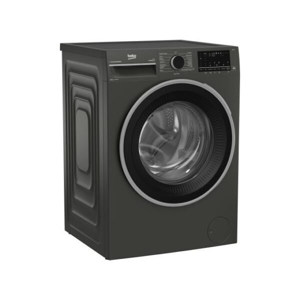 Beko 12kg Front Loader Freestanding Washing Machine B3WFT51242MG - 1400 Rpm, Manhattan Grey