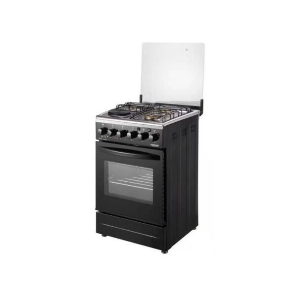 Global Star Gas Cooker 3 Gas + 1 Electric/Ignition/up And Down Oven 50x50cm - Black