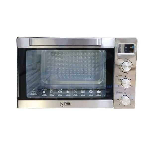 Yes 45 Liters mini Oven With Rotisserie Stainless Steel Body - Silver