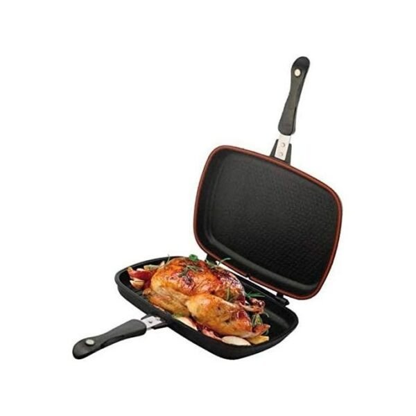 Dessini 36cm Two-Sided Double Grill Non-stick Pressure Pan - Black