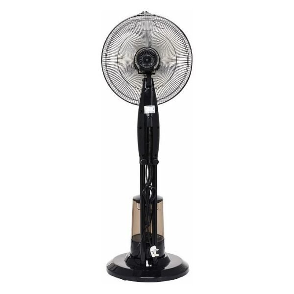 Pedestal Mist Fan Humidifier Air Conditioner And Cooler With Cooling Levels Of Misting - Black