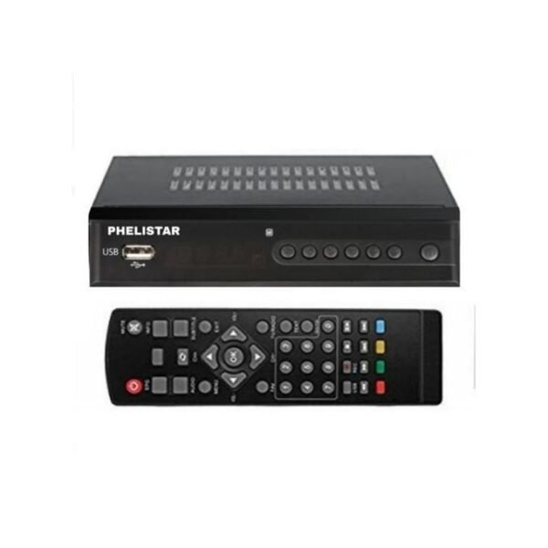 Phelistar Phelister Free To Air Decoder DVB T2 Terrestrial - Black