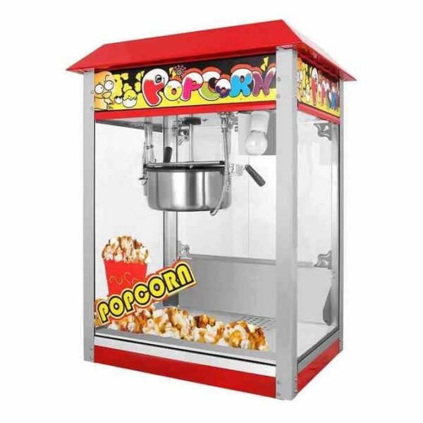 1300W Commercial Electric Popcorn Maker Machine - Movie Theatre Style Popcorn with Roof Top Design & Multi-Colour Options