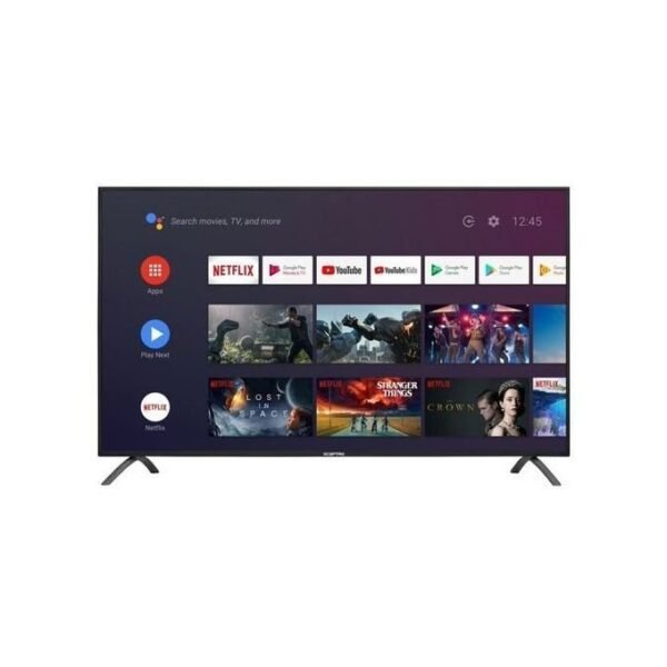 Smartec 50'' Inch Android Smart HD LED Digital Frameless TV - Black