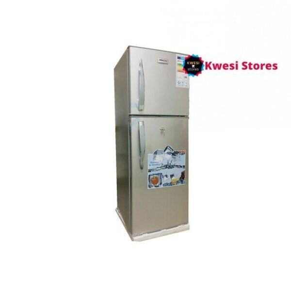 MeWe 230L Top Mount Freezer Double Door Refrigerator - Silver