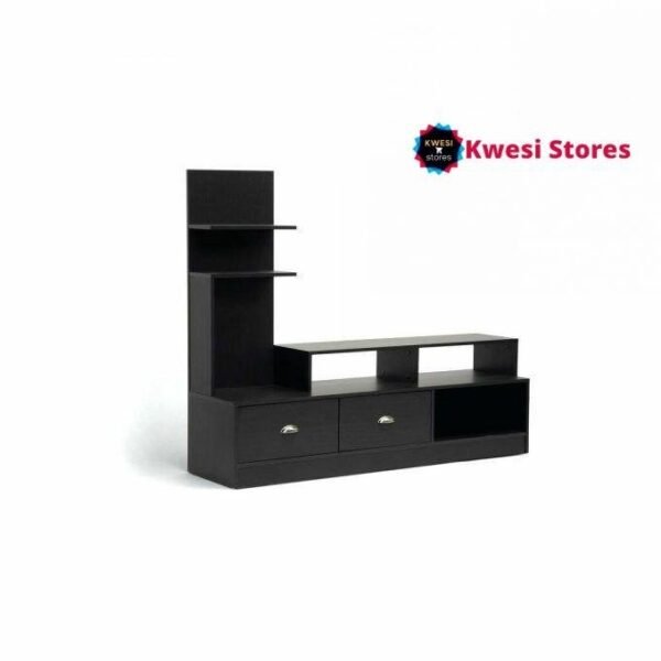 Kwesi Stores Elegant Mini Shelf TV Stand - Black