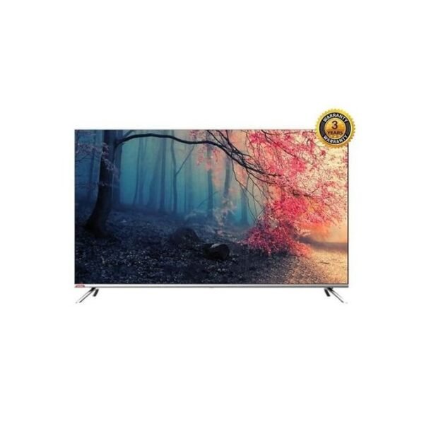 Chiq 65 Inch 4K UHD Android 9.0 Smart TV - Silver Black