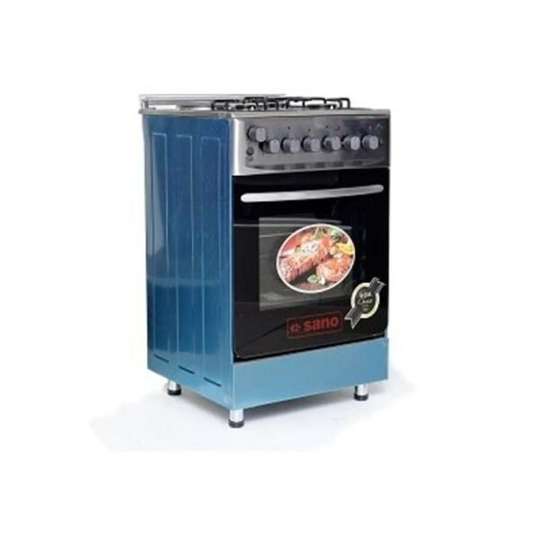 Sano 55X55 3 GAS 1 Electric Cooker With Rotisserie - Silver
