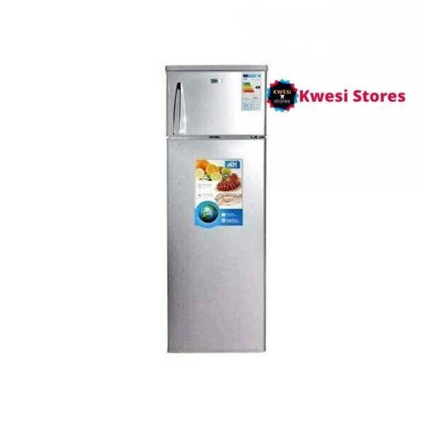 ADH 358 Litres Double Door Refrigerator, Silver