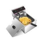 Pixel 6 Litres Commercial Deep Fryer Stainless Steel - Silver - Image 2