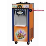 3 Levers Ice Cream Maker Machine - Orange