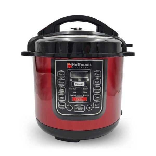 Hoffmans 14 In 1 Digital Electric Pressure Cooker 6.5L - Red, Silver