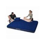 Intex 4x6 Double Air Bed Inflatable Camping Mattress - Navy Blue | Perfect for Camping & Outdoor Adventures