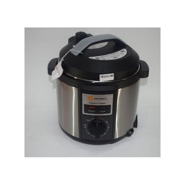 Sayonapps 6l Electric Pressure Cooker WithNon Stick Pot-Silver/Black