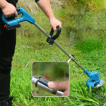 Rechargeable Battery Powered Home Grass Cutter ( 2 batteries attached) -multicolor - Image 5