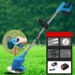 Rechargeable Battery Powered Home Grass Cutter ( 2 batteries attached) -multicolor - Image 4