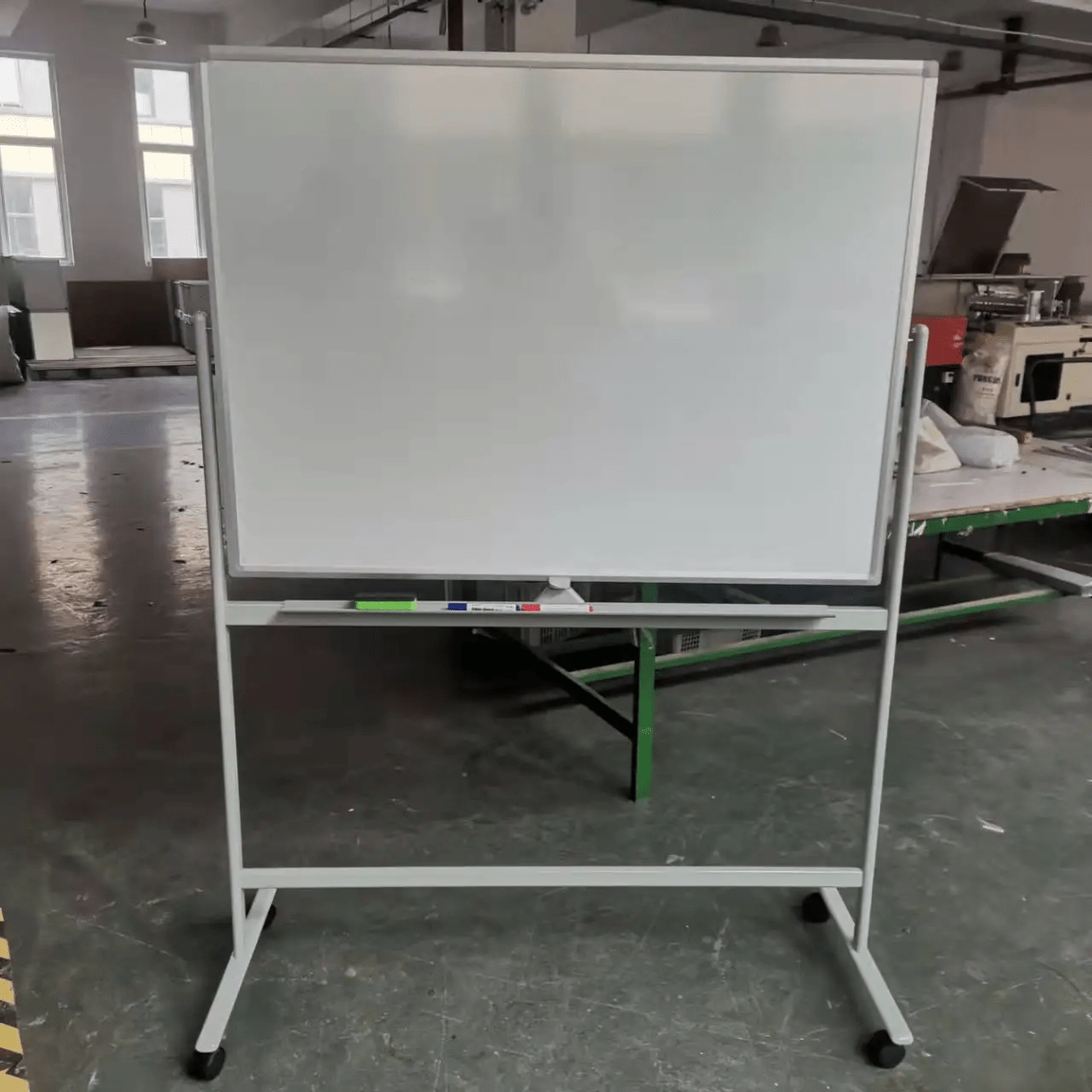 17488836727302646229007890961431.png Erasable magnetic white board 120cm by 150cm with stand - Image 1