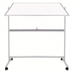 Erasable magnetic white board 120cm by 150cm with stand - Image 2